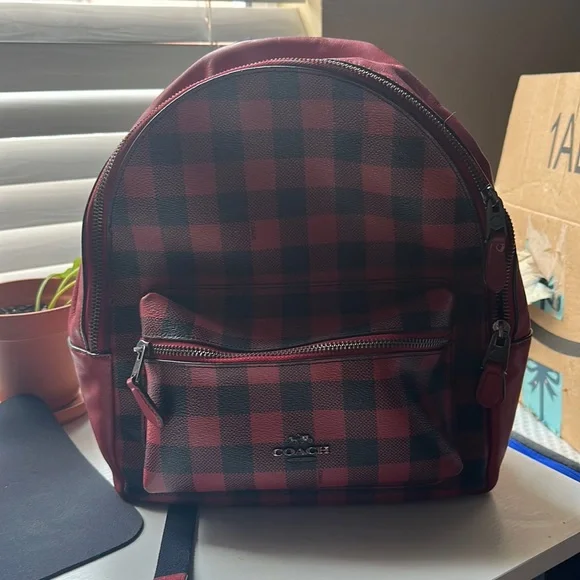 Coach | Bags | Coach Medium Charlie Backpack With Gingham 